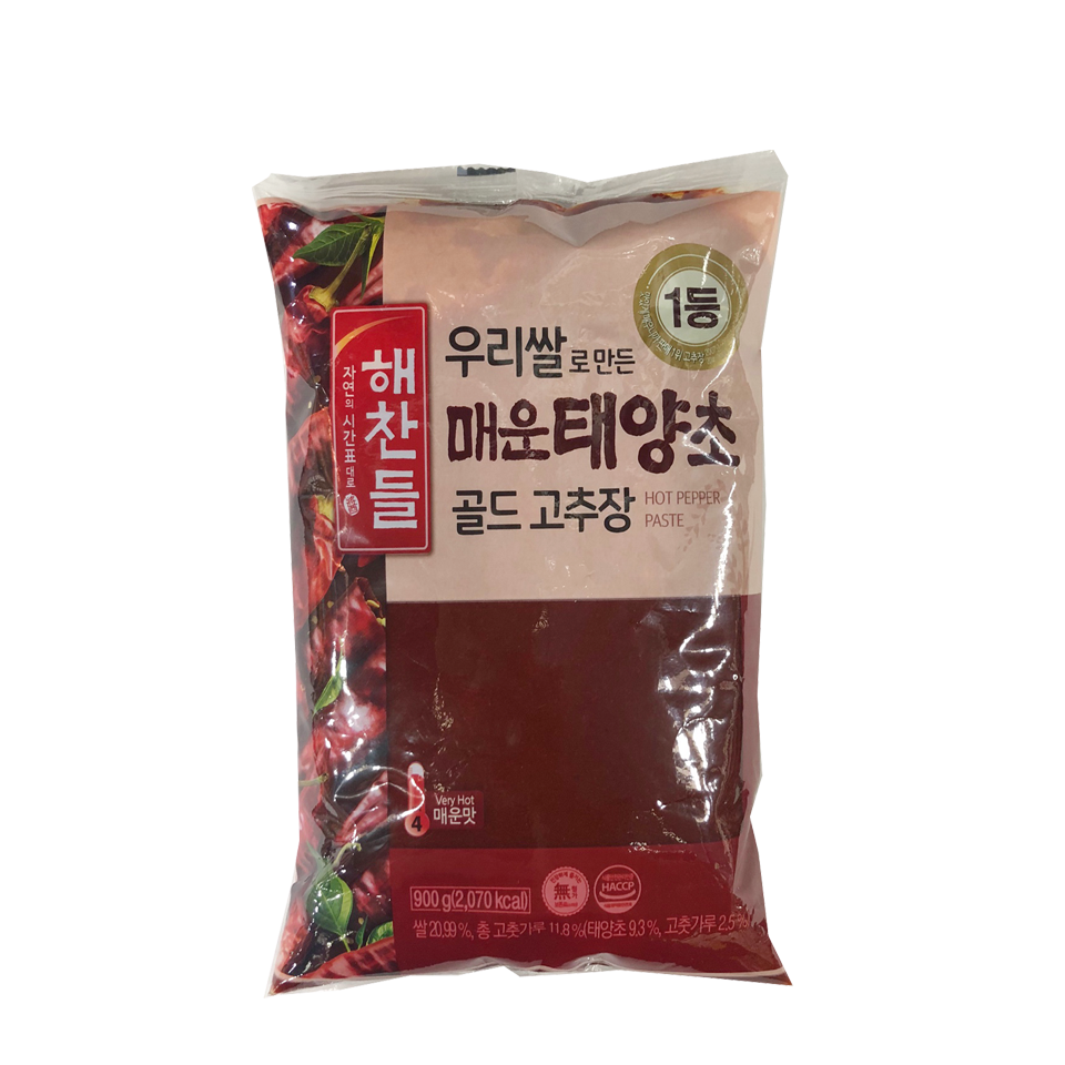 고추장(우리쌀태매운(봉),해찬들,900g)