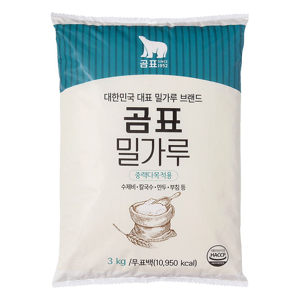 밀가루(중력1등,곰표,3kg)