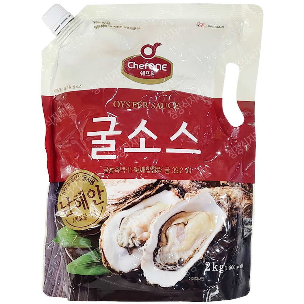 굴소스(쉐프원,스파우트팩,2kg)
