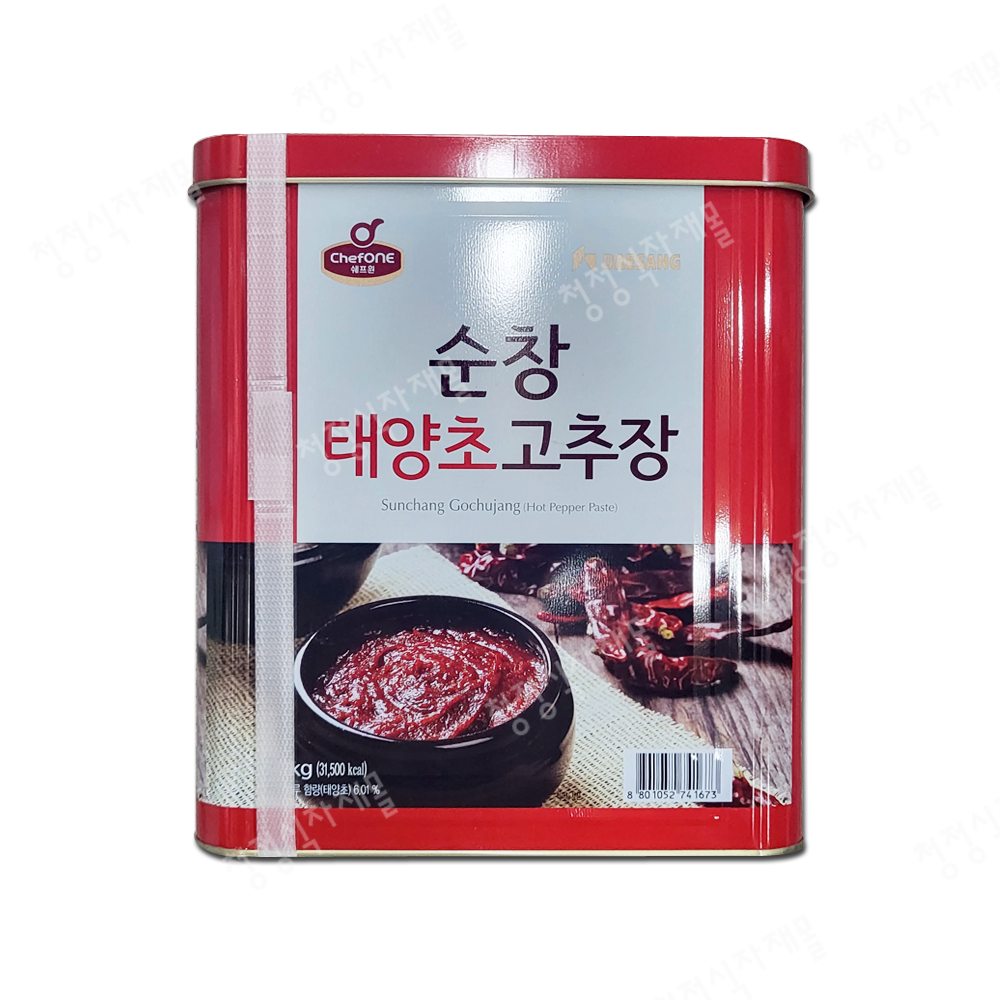 고추장(순창태양초(캔),쉐프원,14kg)