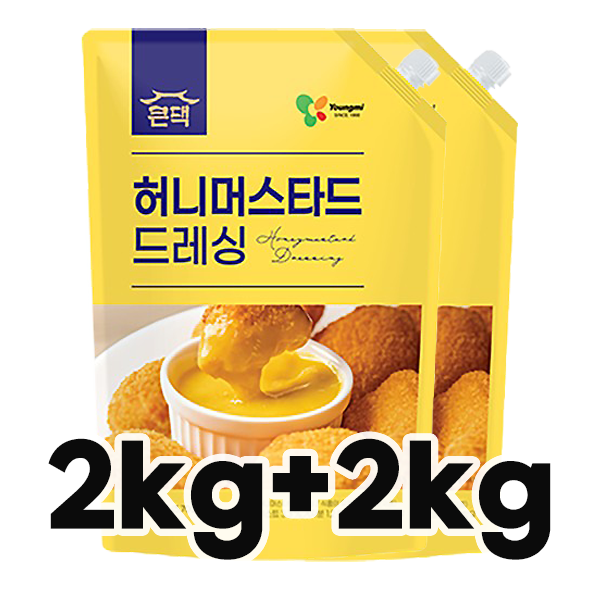 소스(허니머스타드,큰댁,2kg+2kg)