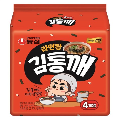 라면(라면왕김통깨,농심,100g*4입)
