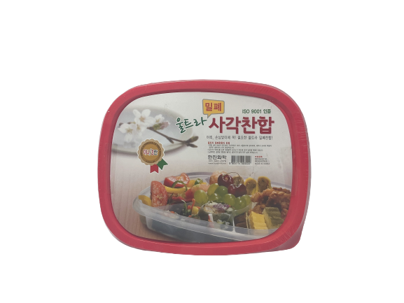 PSW/울트라사각밀폐찬합3칸미니
