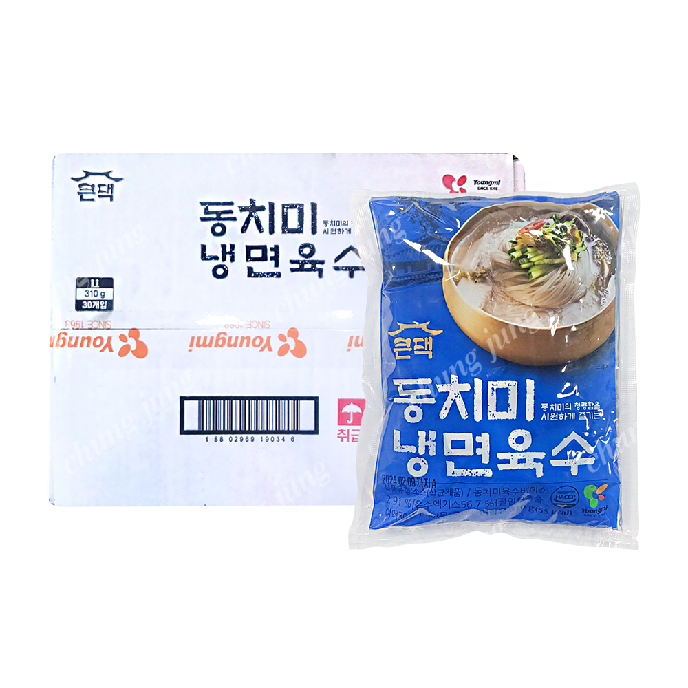 냉면육수(상온,동치미,큰댁,310g*30입)박스