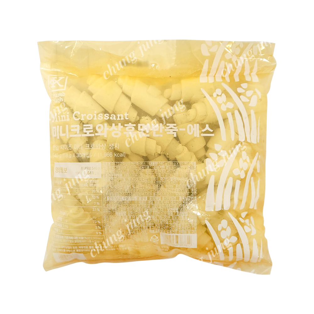 냉동빵(미니크로와상생지,삼립,18g*30)