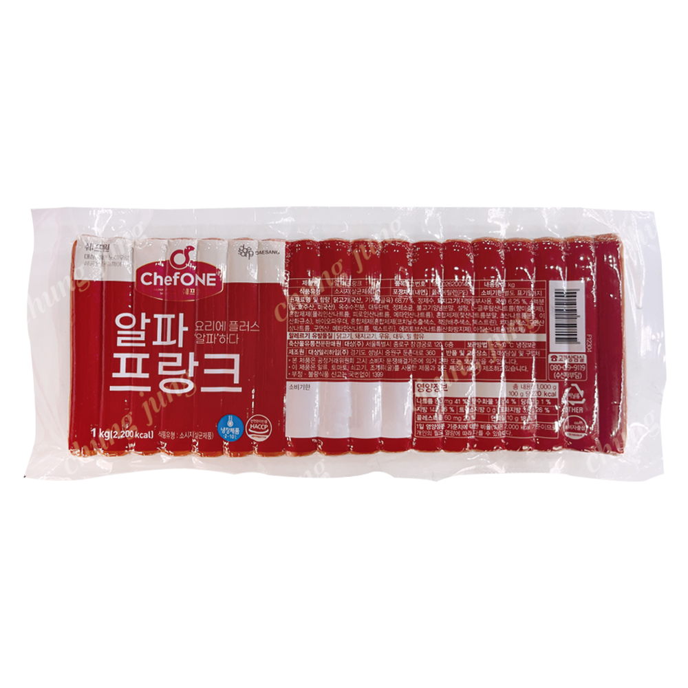 소시지(알파후랑크,쉐프원,1kg)