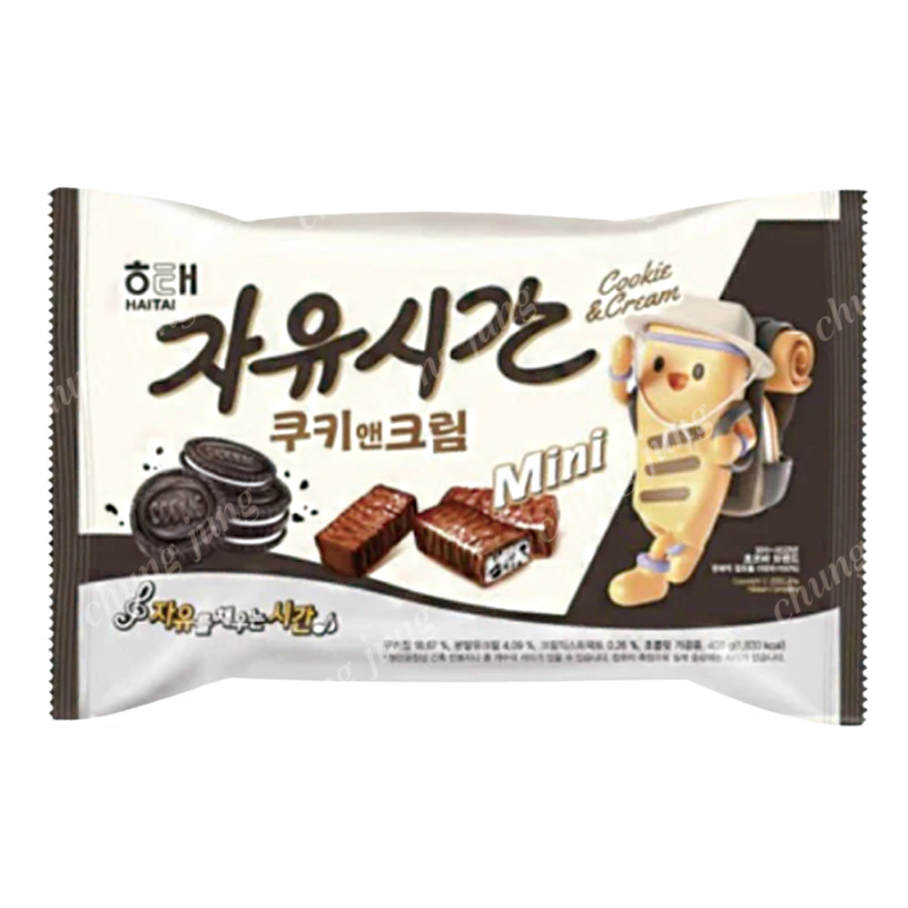 초콜렛(자유시간쿠키앤크림,미니,해태,400g)