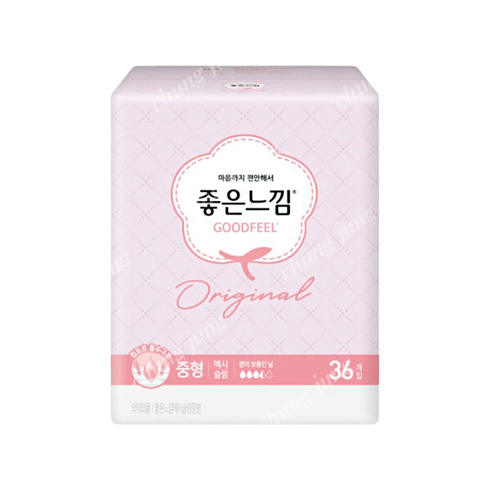 생리대(슬림날개중형,좋은느낌,36입)