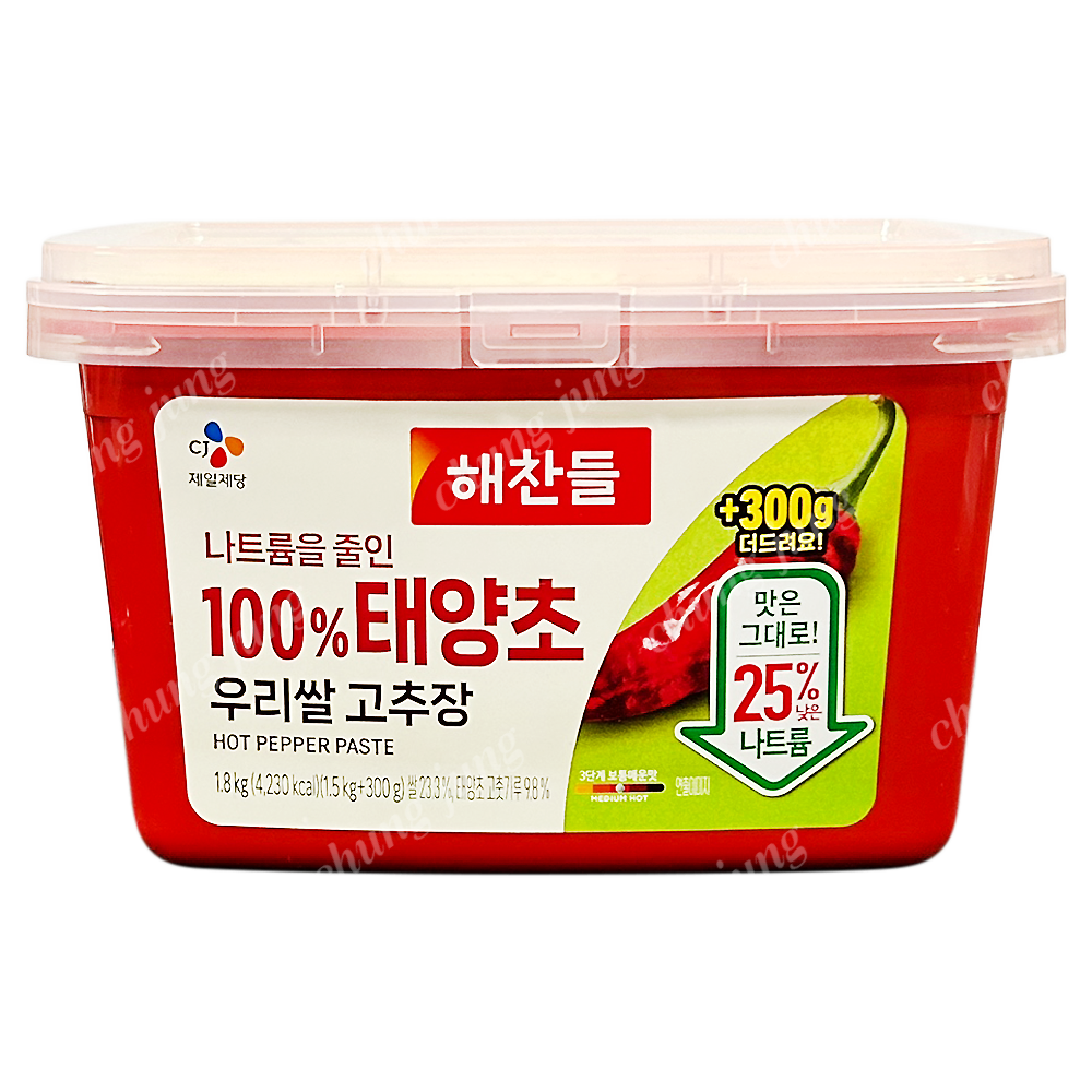고추장(나트륨↓우리쌀,해찬들,1.5kg+300g)
