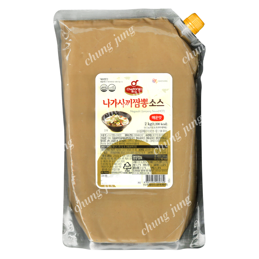 소스(나가사끼짬뽕(매운맛),쉐프원,2kg)
