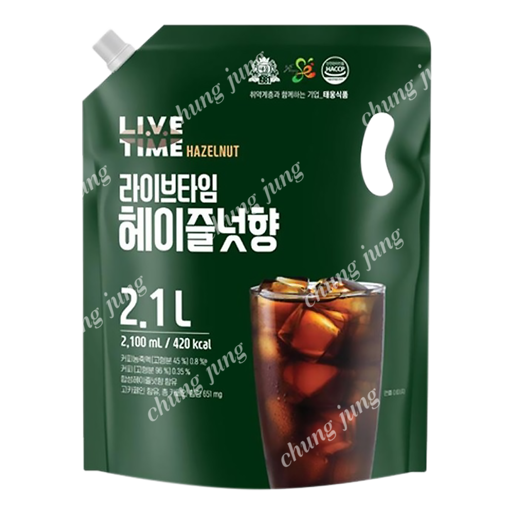 음료(헤이즐넛향,라이브타임,2.1L)