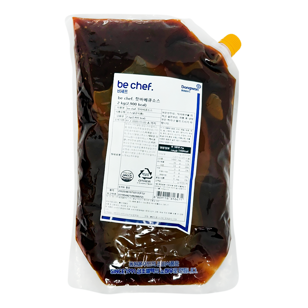 소스(핫바베큐,비셰프,2kg)