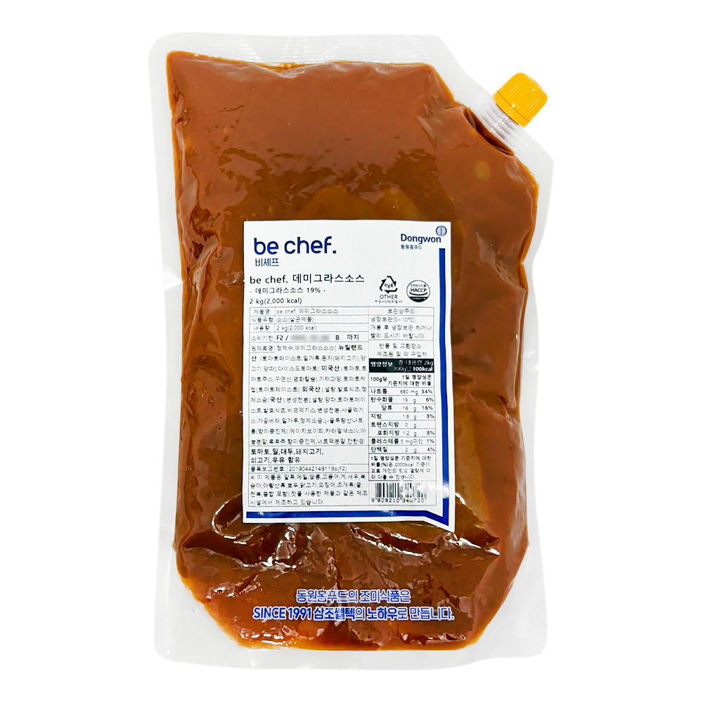 소스(데미그라스,비셰프,2kg)