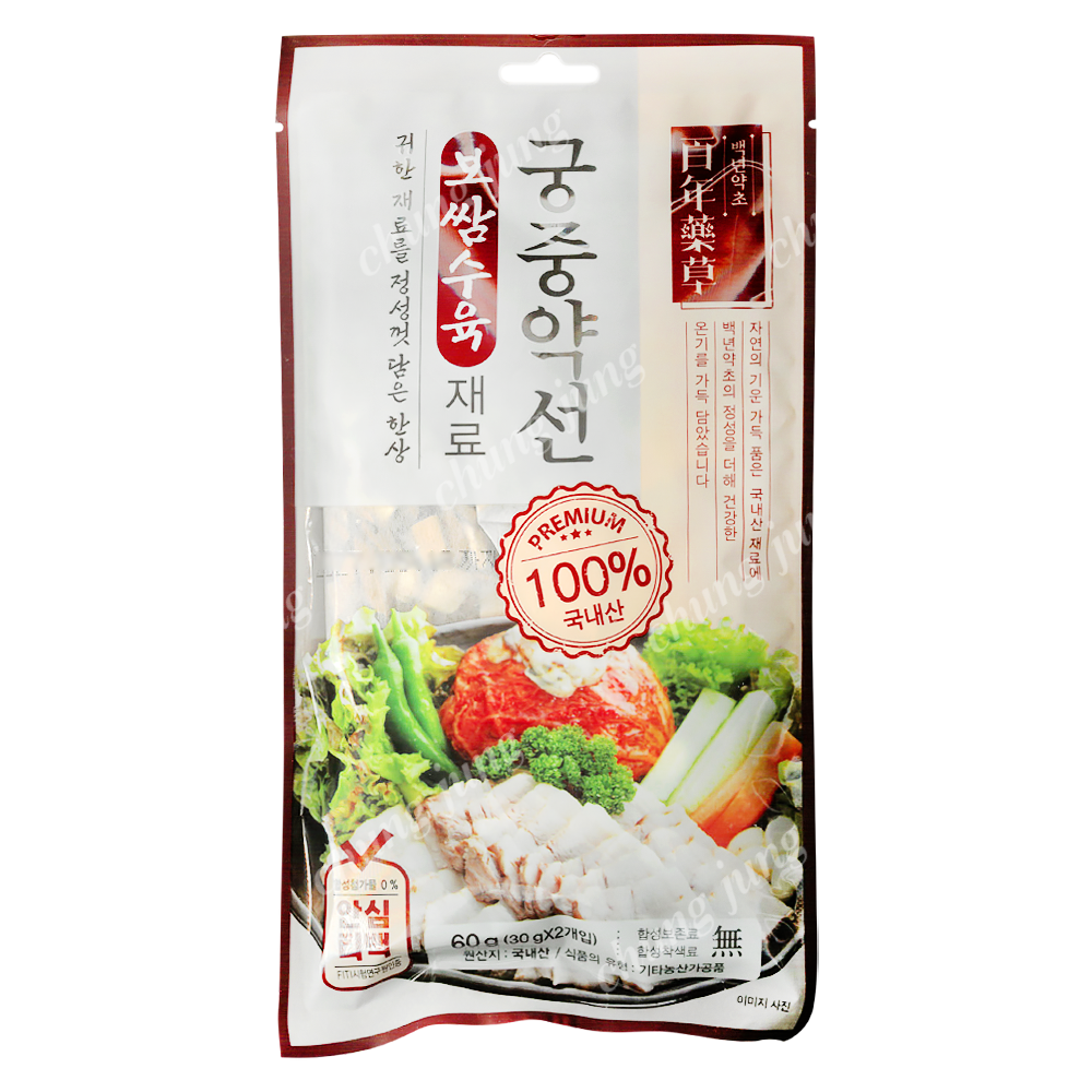 보쌈수육재료(궁중약선,백년약초,60g,국내산)