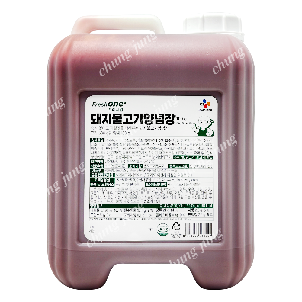 소스(돼지불고기양념장,프레시원,10kg)