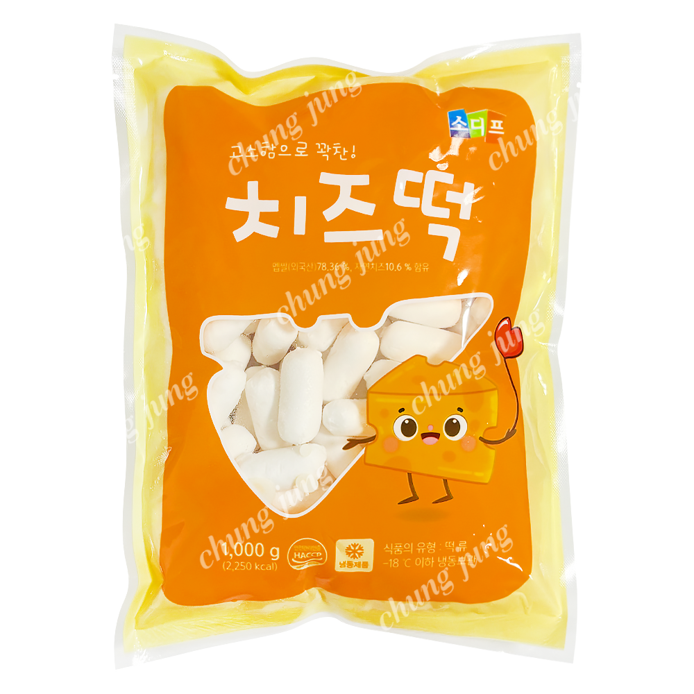 냉동떡(치즈,소디프,1kg)