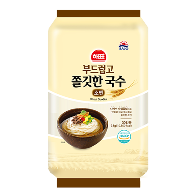 국수(소면,부드럽고쫄깃한,해표,3kg)