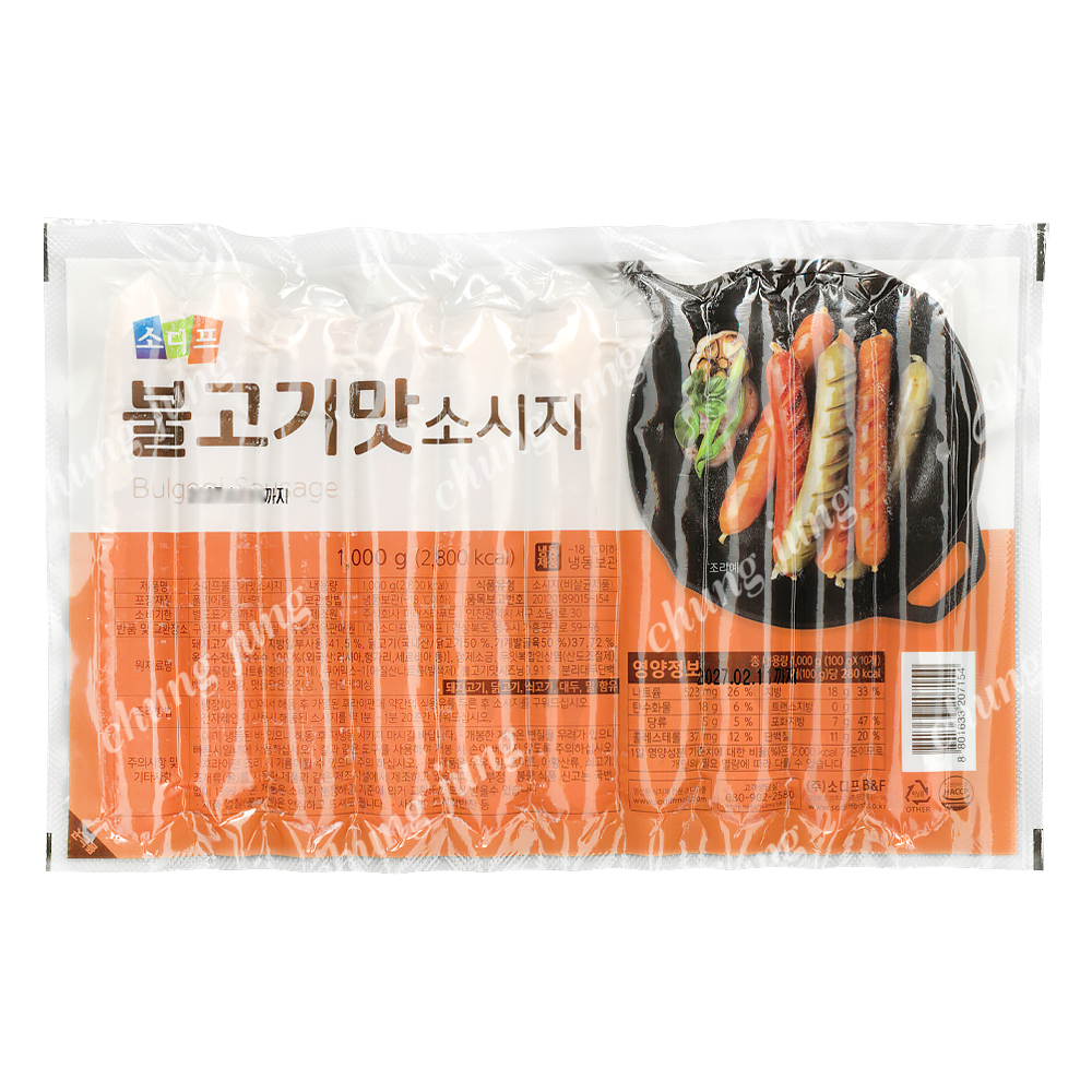 소시지(불고기맛,소디프,1kg)