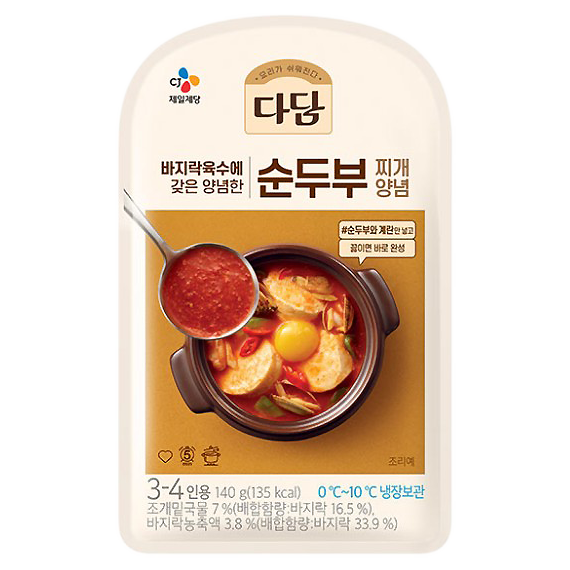 D/양념장(다담바지락순두부찌개,CJ,140g)