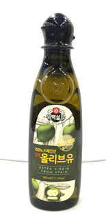 식용유(올리브유,압착,백설,500ml)