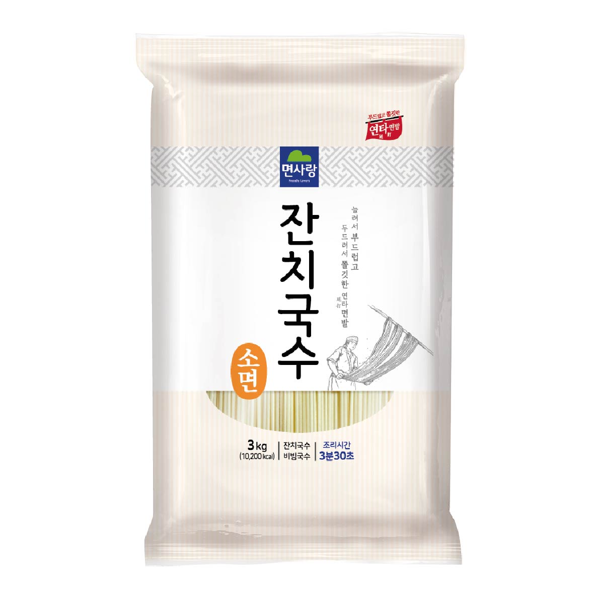 소면(잔치국수,면사랑,3kg)