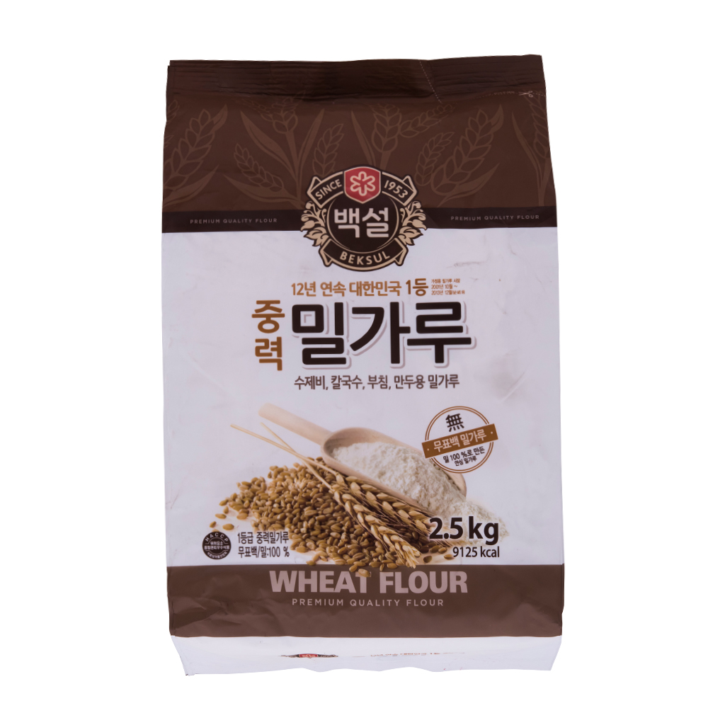 밀가루(중력,백설,2.5kg)