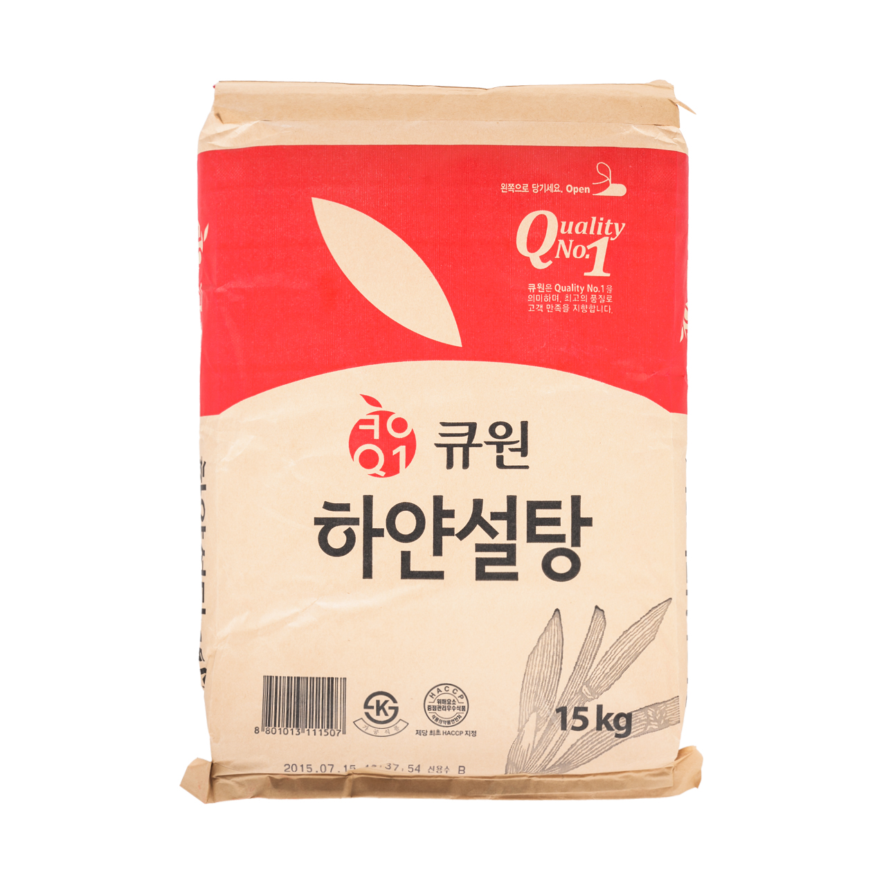 설탕(정백당하얀,큐원,15kg)