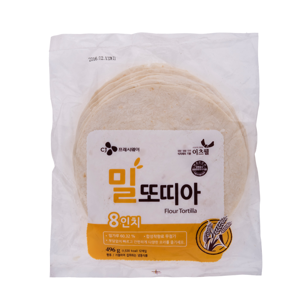 또띠아(밀,8인치,이츠웰,496g)