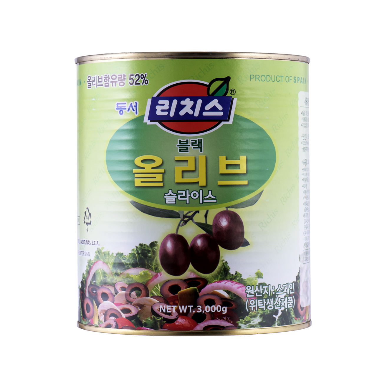 올리브(블랙,슬라이스,리치스,3kg)