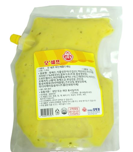 드레싱(파인애플,오뚜기,2kg)