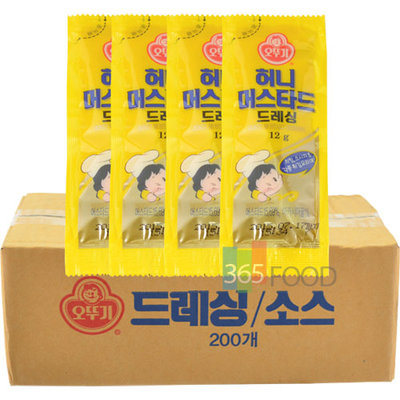소스(허니머스타드일회용(박스),오뚜기,12g*200입)